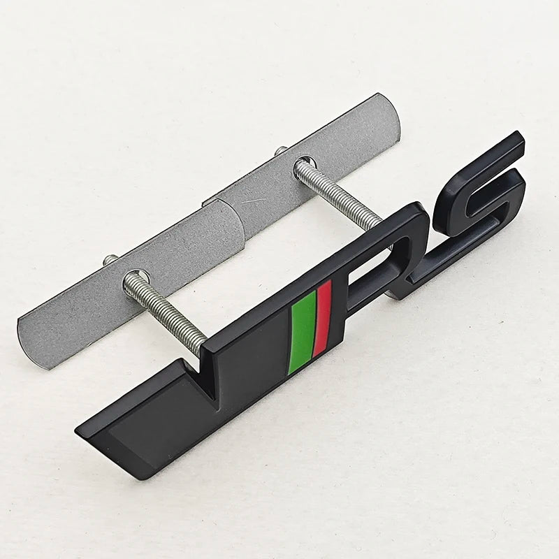 3D Metal Logo VRS Sticker Letters Emblem Car Front Grille Fender Side Trunk Badge For Skoda RS VRS Stickers Accessories