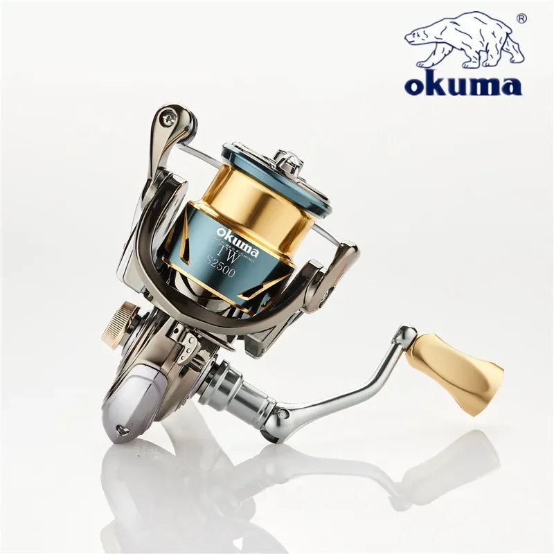 OKUMA all metal fishing reel shallow line cup rotating wheel 15KG anti seawater corrosion rotating reel1000-5000