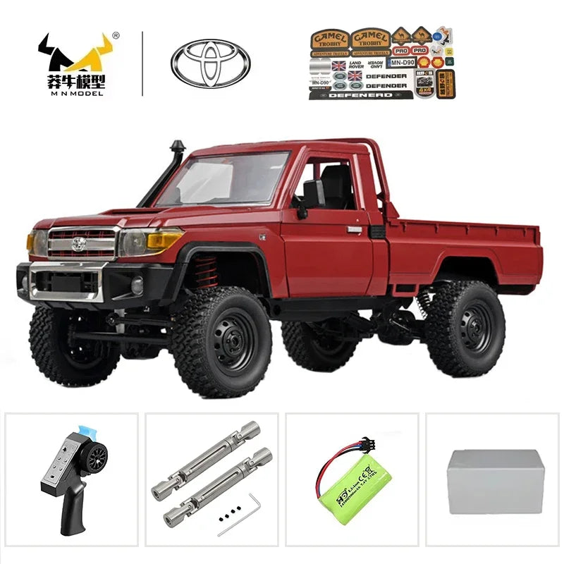 The New MN MN82s MN82 Genuine Toyota LC79 Pickup Remote Control Mode Four-wheel Drive Off-road Mountain Bike Toy Christmas Gift