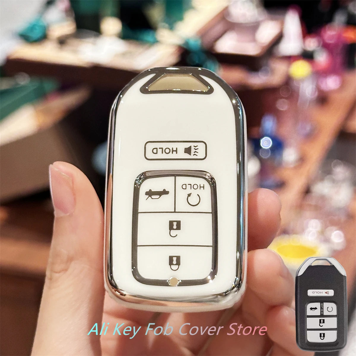 for Toyota Key Fob Cover Keychain For Honda Accord Civic Cr-V Hr-V Fit Odyssey Jed Crosstour Crider Accessories