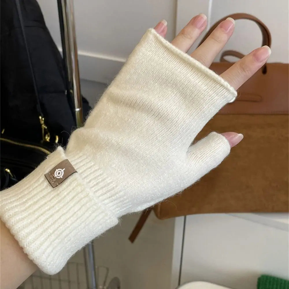 Long Knit Fingerless Gloves - Stretch Arm Sleeves for Fall and Winter - photo 5