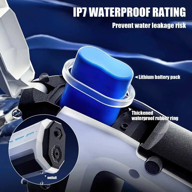 42cm Electric Water Gun — High-Pressure Auto-Absorb Pool Blaster