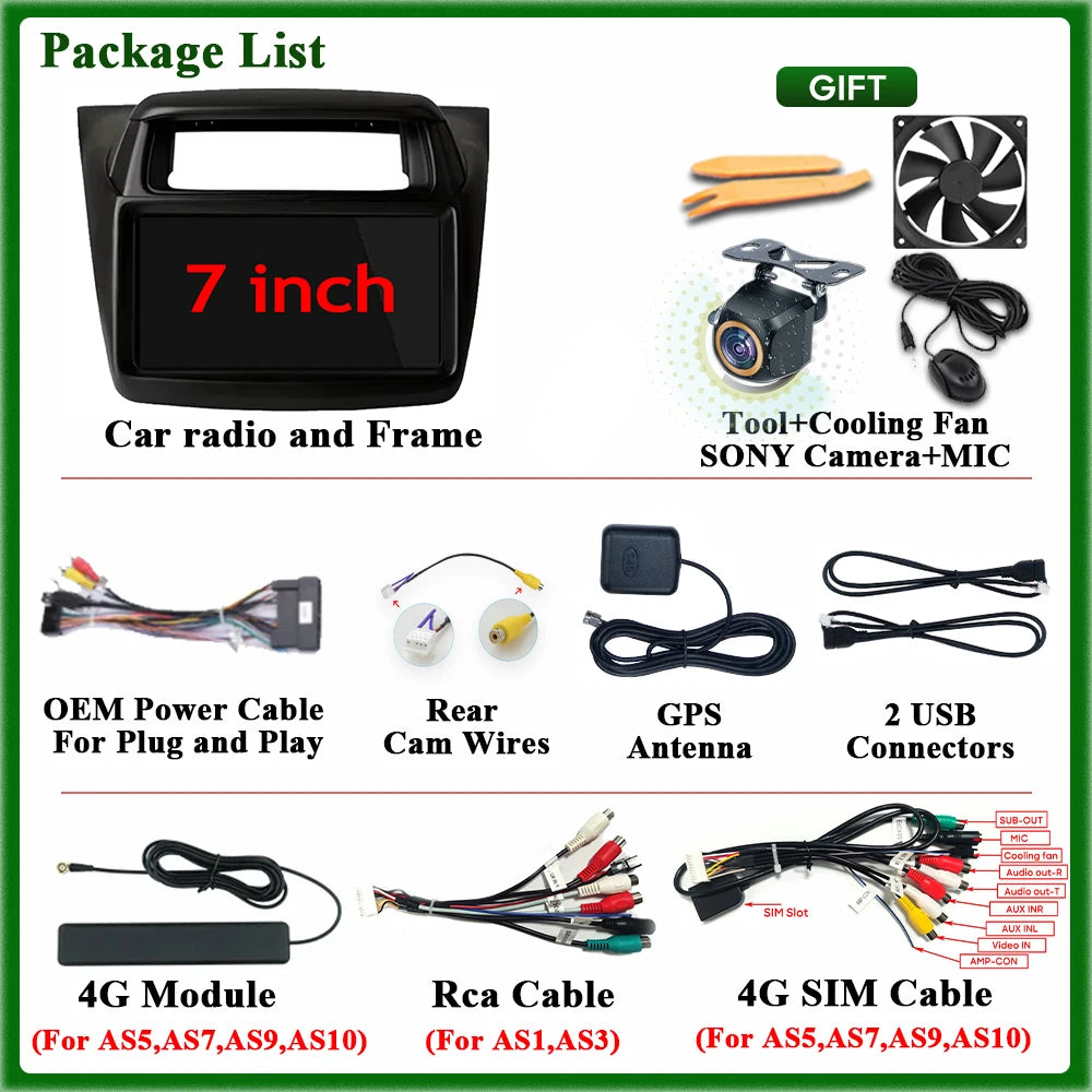 Car Radio Carplay For Mitsubishi Pajero Sport Triton 2014 Navigation GPS Android Auto Stereo Multimedia Player 5G Wifi Bluetooth