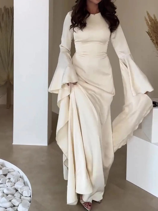 Eid Muslim Women Dress Abaya Flare Sleeve Vestidos Largos Party Caftan Jalabiya Ramadan Long Dresses Dubai Kaftan Arab Robe 2026
