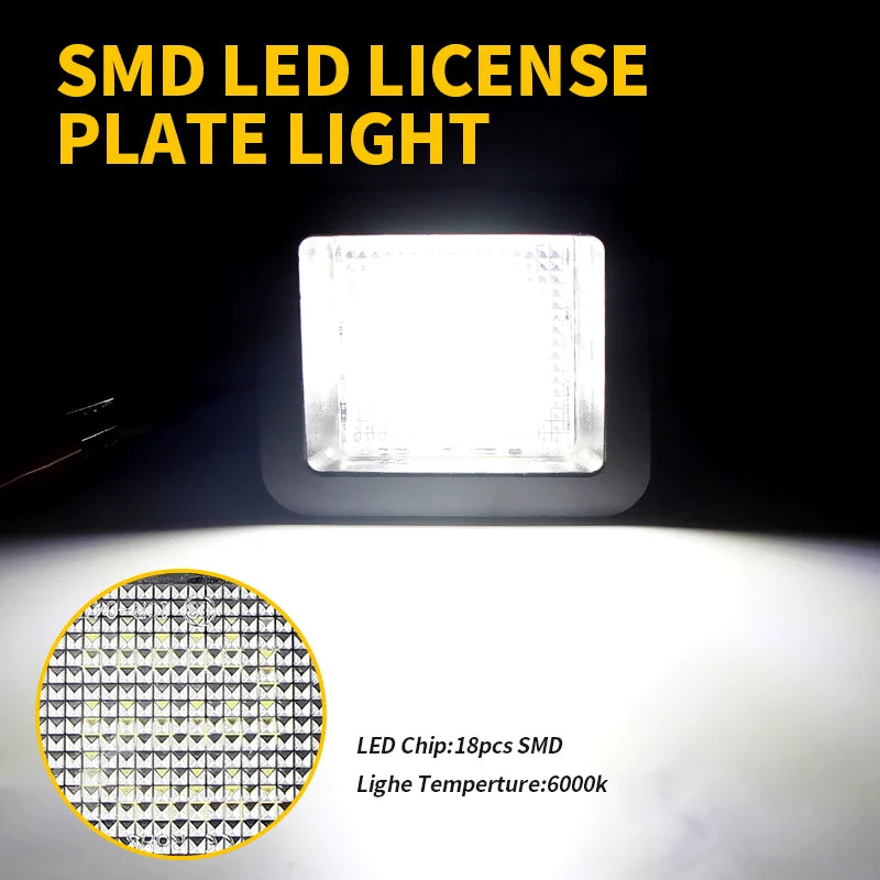 LED License Plate Lights for Ford F-150 XL XLT Lariat King Ranch Platinum Raptor