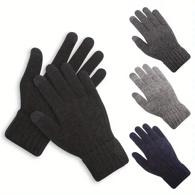 Touchscreen Knit Gloves, Unisex Winter Gloves