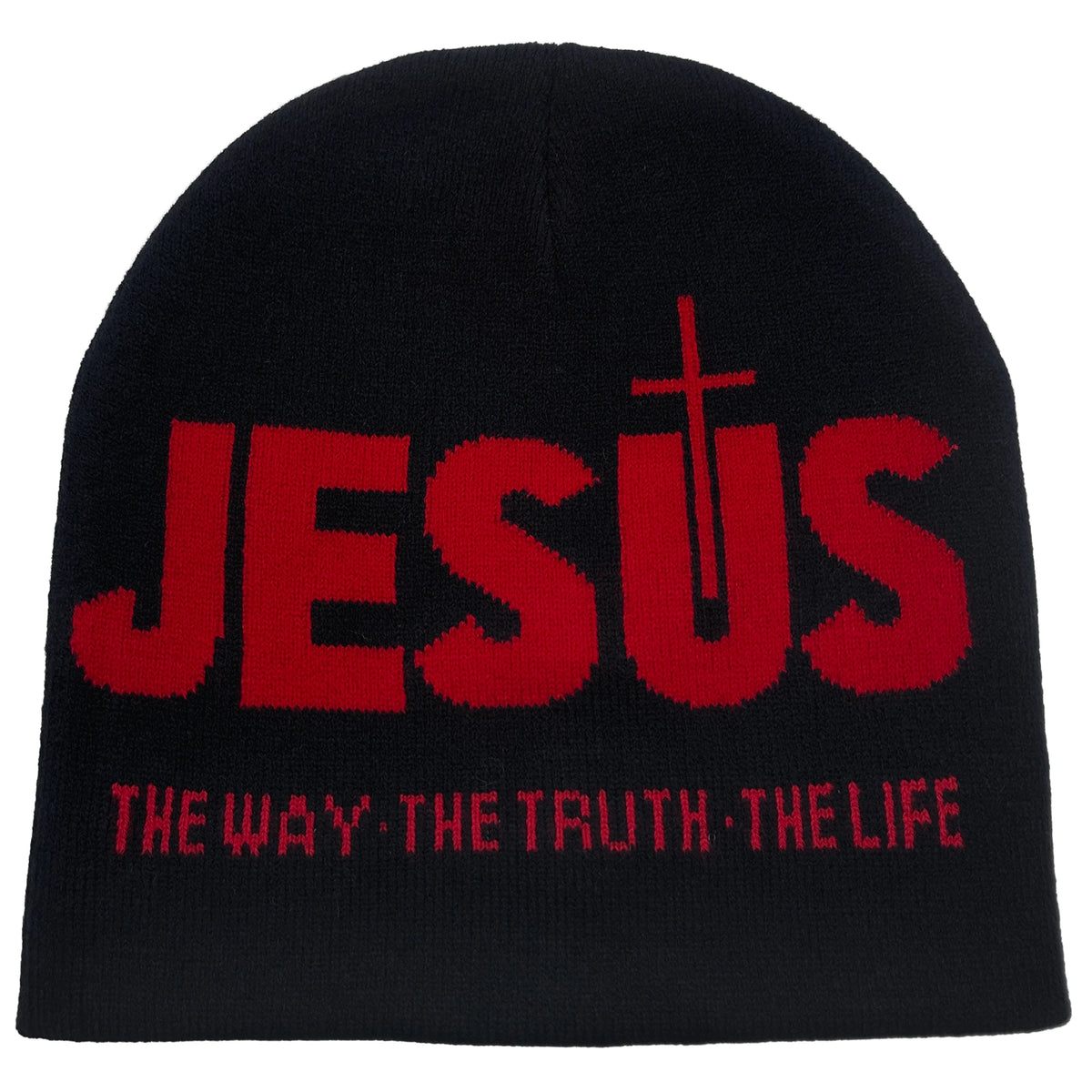Jesus Letter Jacquard Knit Beanie, Unisex