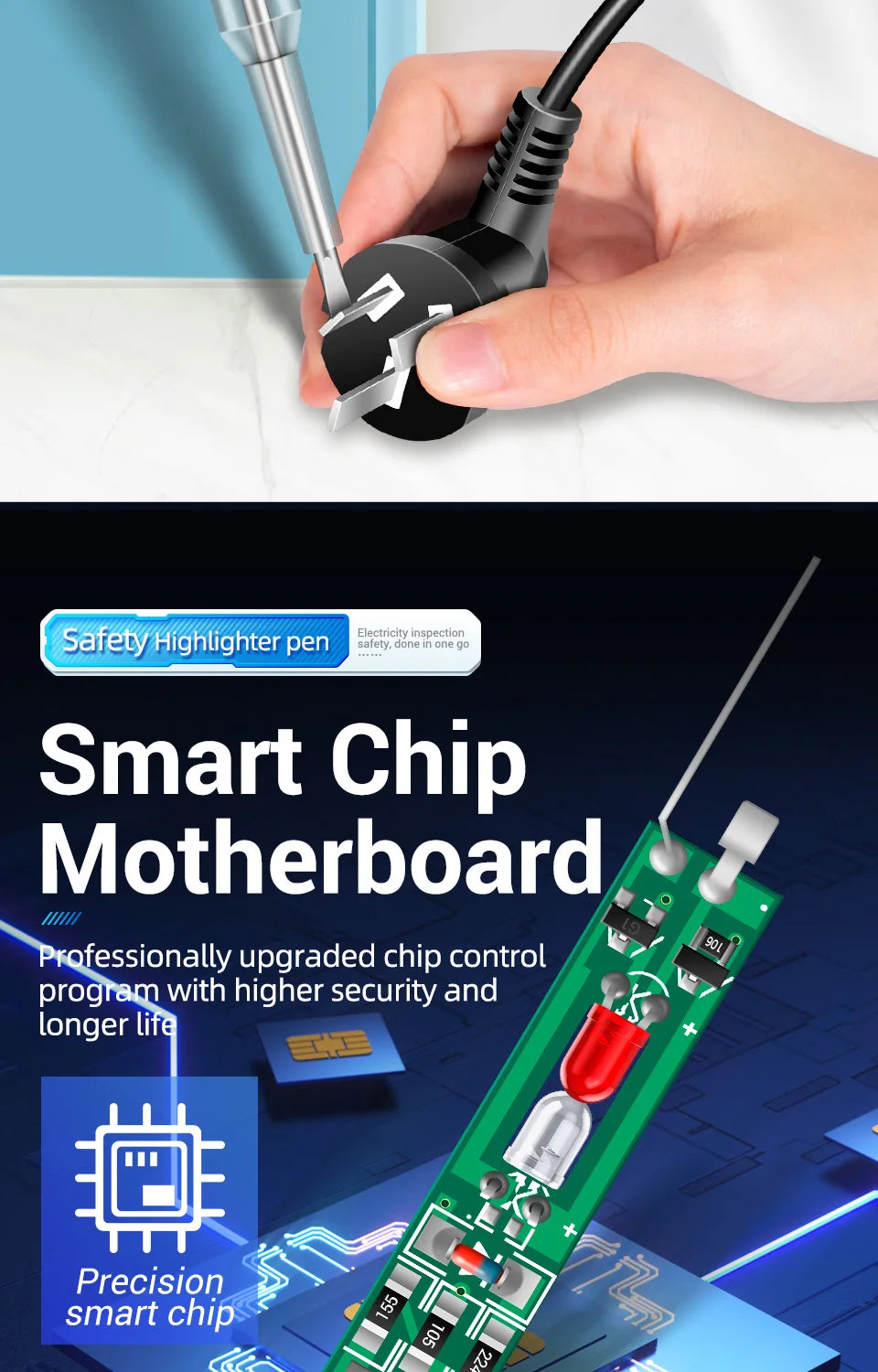 ANENG B12 voltage detector test Pen  Induced Electric Screwdriver Probe Zero Live Wire Detection Sensor household tester