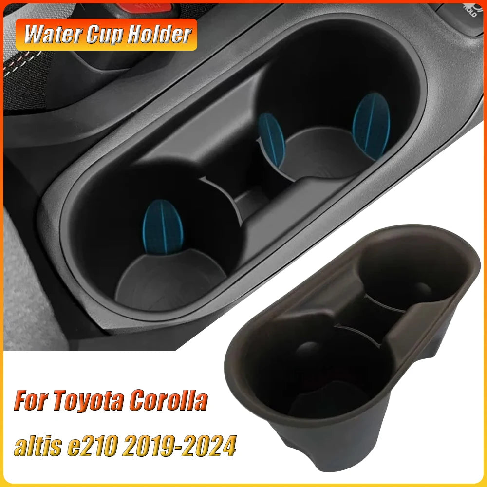 For Toyota Corolla Altis E210 2019 2020 2021 2022 2023 2024 Water Cup Holder TPE Central Control Drinks Holder Storage Box