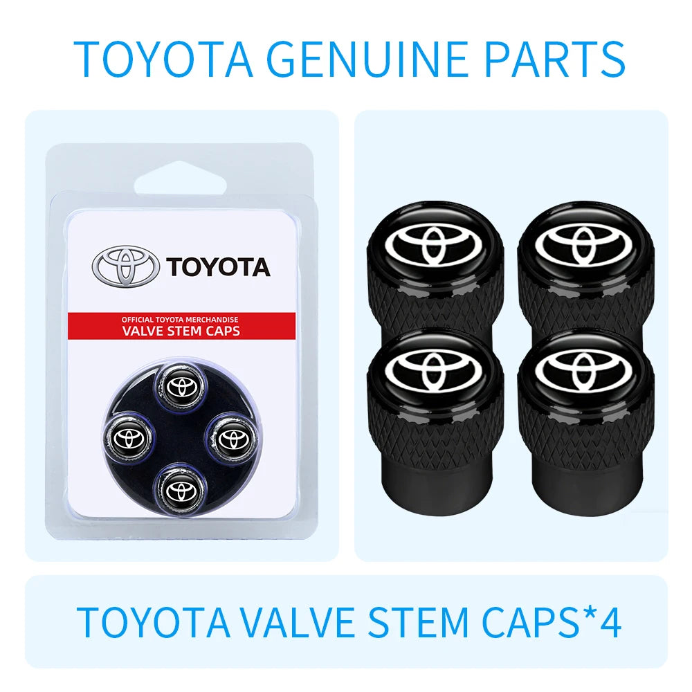 Car Wheel Stem Air Valve Cap Tire Dust Cover for Toyota Corolla Yaris Gazoo Racing Chr Auris Rav4 Prius Prado Crown
