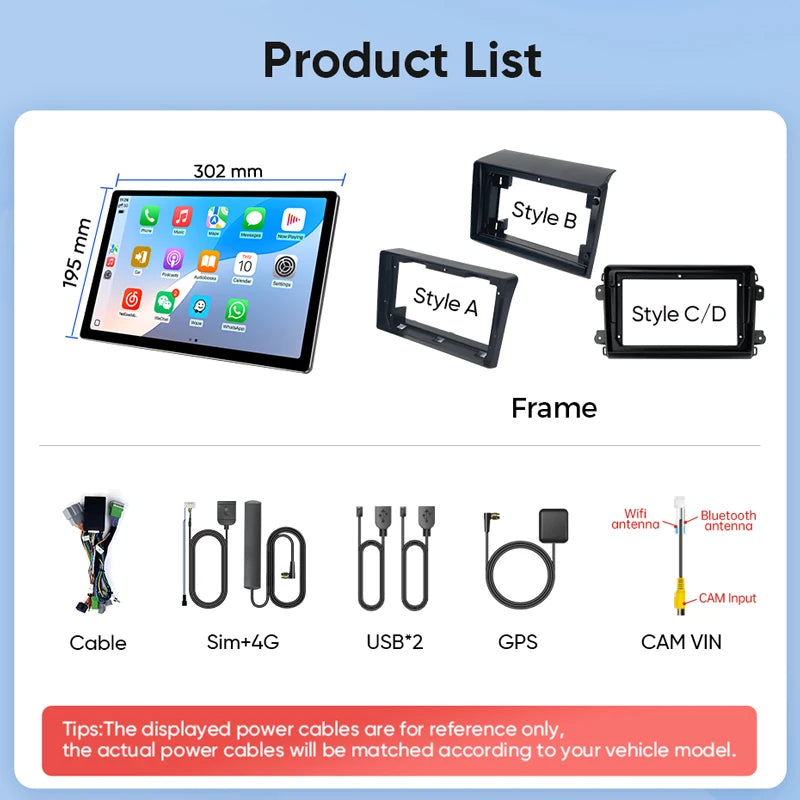 13.1" Car Stereo with Apple CarPlay & Android Auto, Compatible with Fiat Ducato, Citroen Jumper & Peugeot Boxer