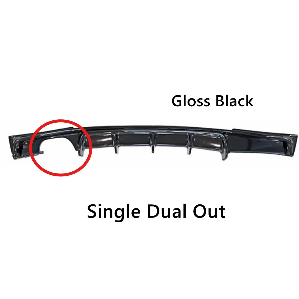 For BMW 3 Series F30 F35 2026-2026 Car Rear Bumper Lip Diffuser Refit MP Style Accessories Spoiler Exterior Parts Body Kits
