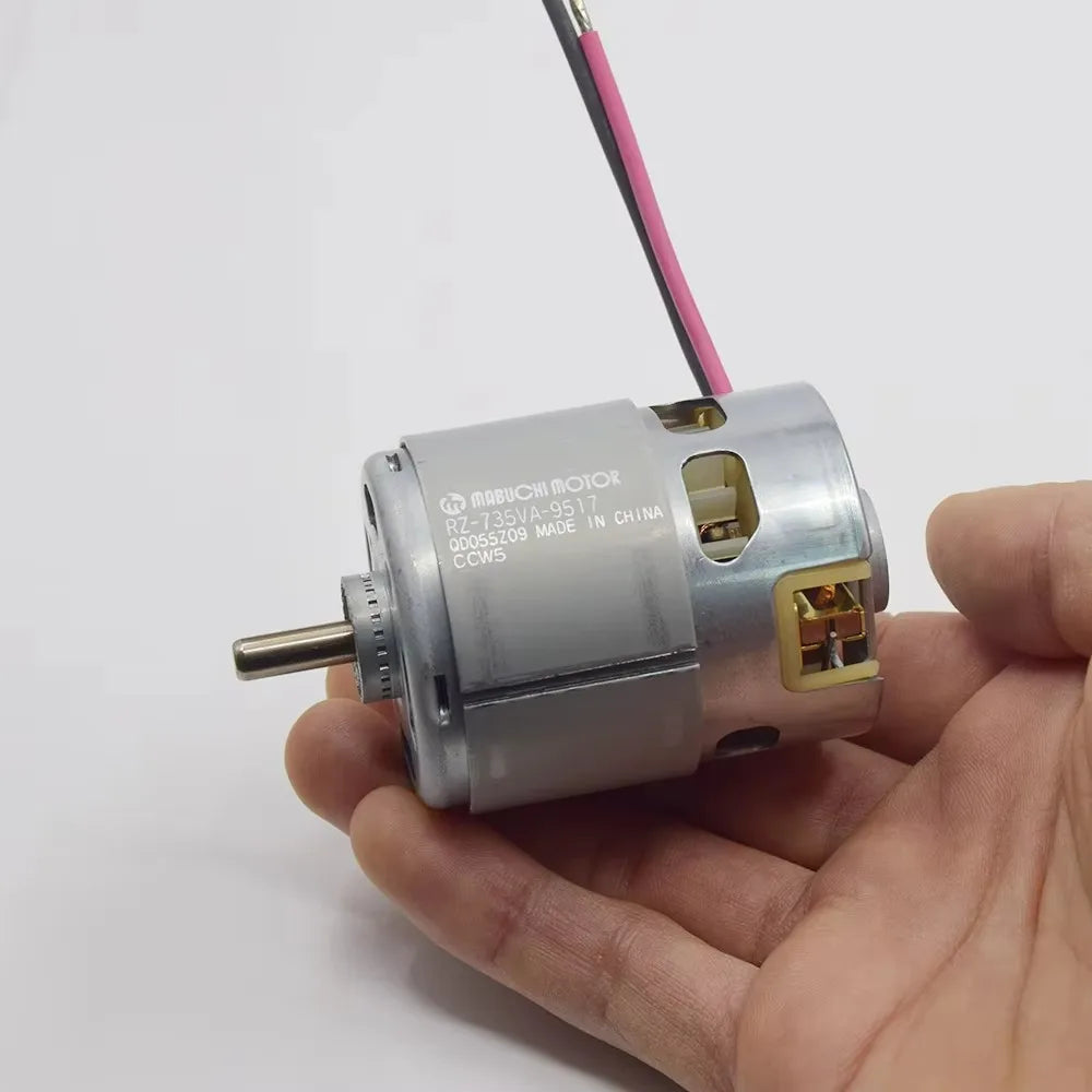 MABUCHI RZ-735VA-9517 Mini Power Drill Engine DC 12V 14.4V 18V 20400RPM High Speed Garden Tools Motor Long Shaft Screwdriver
