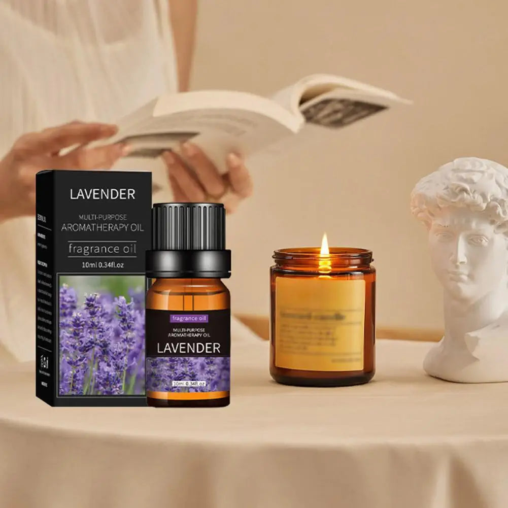 20Flavors 10ml Essential Oils For Aroma Diffuser Air Humidifier Lavender Rose Eucalyptus Sandalwood Air Freshening Aromatherapy