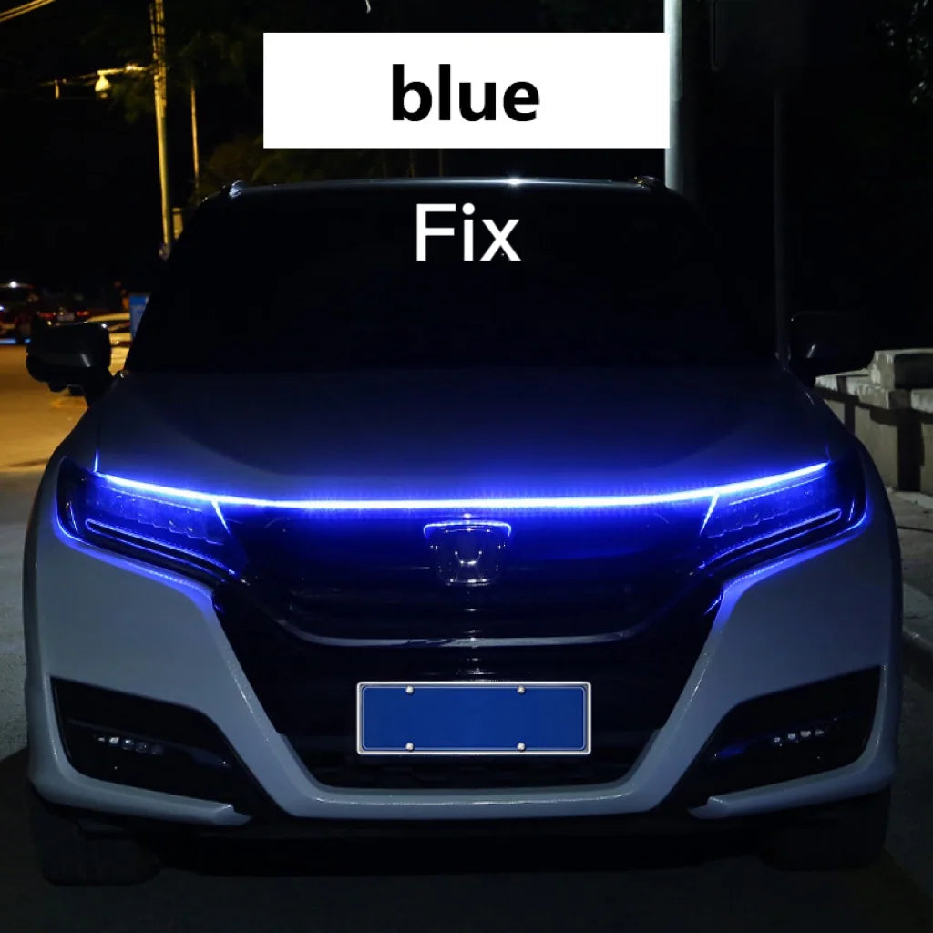 RXZ LED Daytime Running Light – Car Hood Decorative DRL Ambient Lamp 12V Scan Start Effect