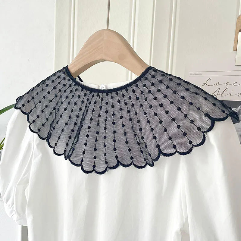 Detachable Fake Collar Fashion Lace Decorative Shirt Dress Fake Collar Dickey Collar for Women Blouse