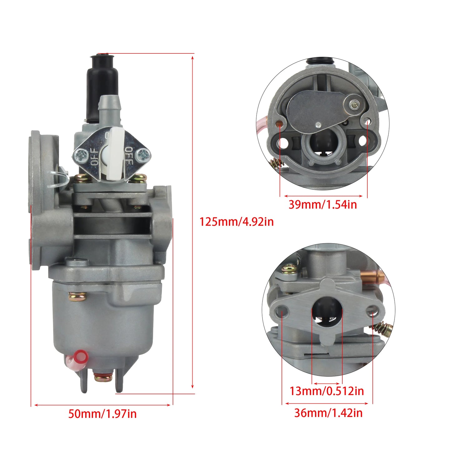 Carburetor With Steel Air Filter Inlet Pipe For 43cc 47cc 49cc 2 Stroke Engine Mini Moto ATV Quad Dirt Pocket Bike Go Kart Parts