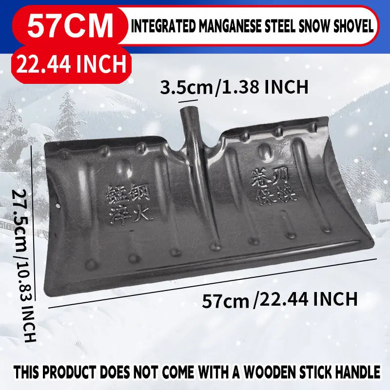 Heavy-Duty Snow Shovel Head — Replacement Snow Pusher for Deck, Yard & Road