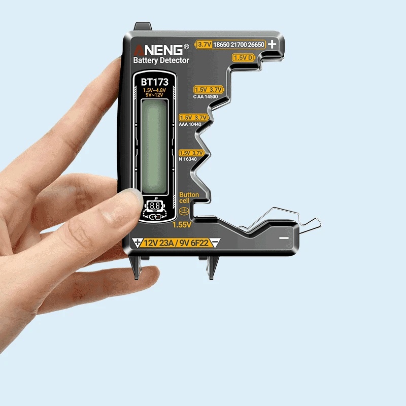 Universal Battery Tester ANENG BT173 Battery Detector Test C D AA AAA N 9V Cell Button Meter Visual Display Testing Tester Tools