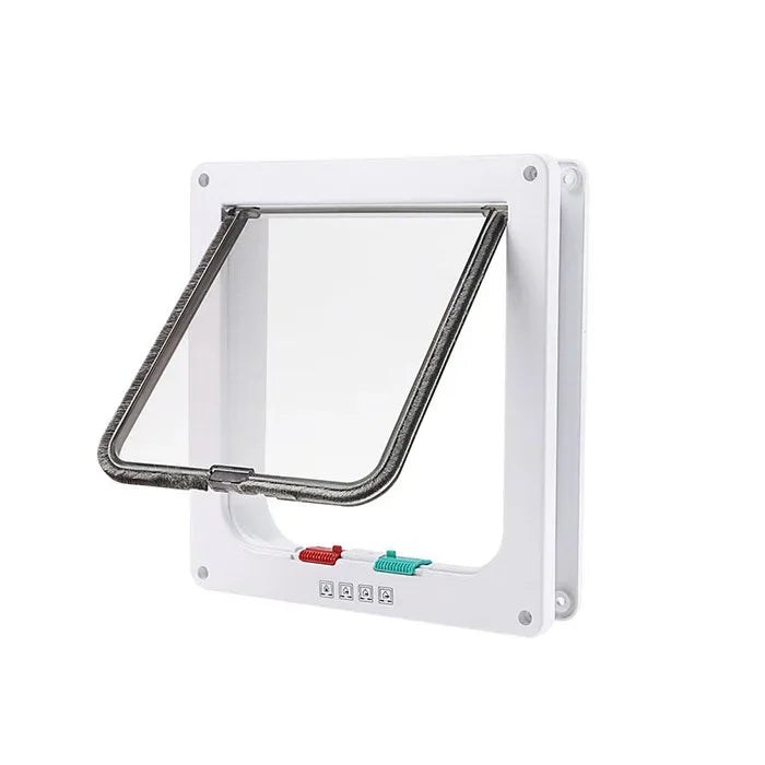 4-Way Locking Cat Flap Door - ABS Pet Gate for Small Pets – photo 7