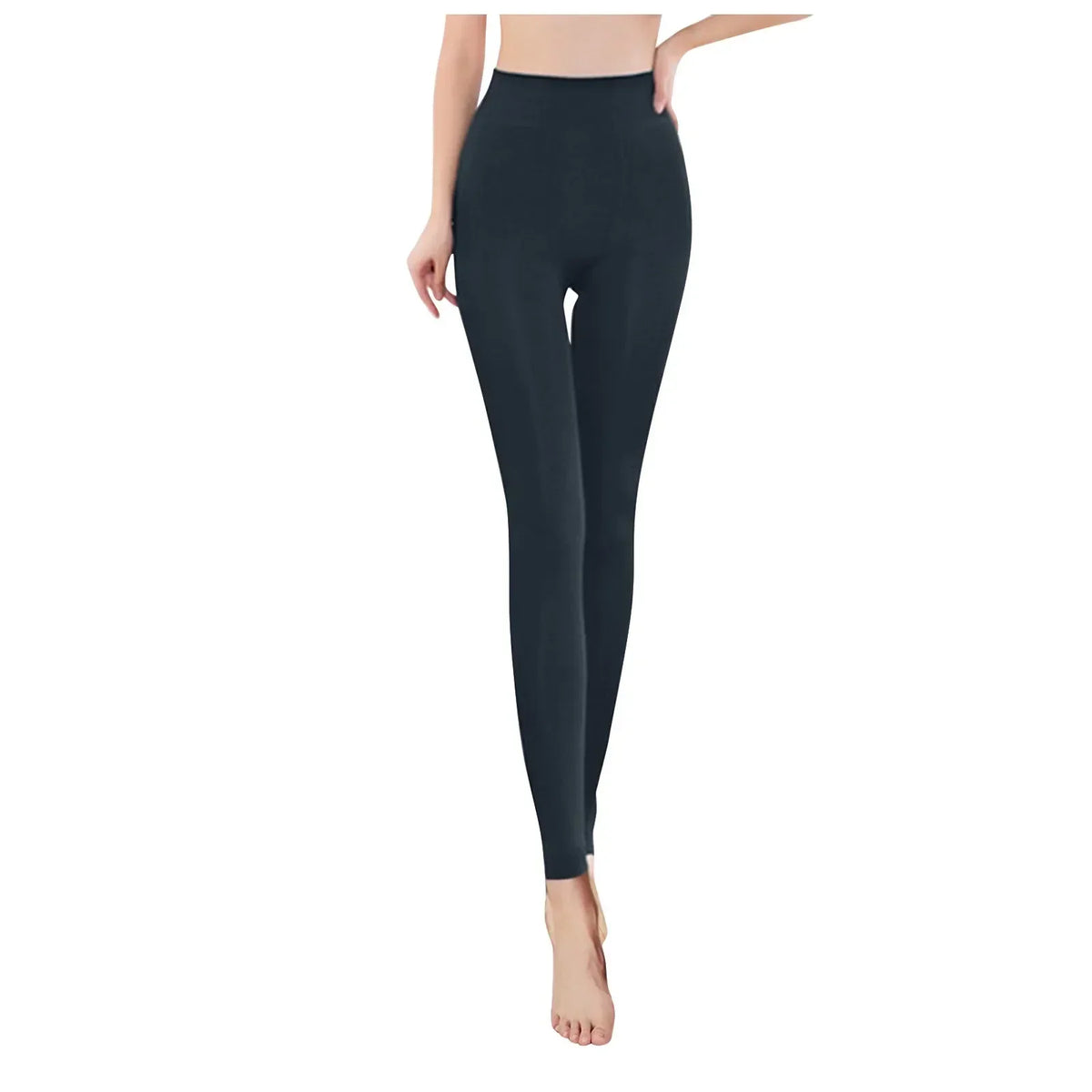Women's Fleece Lined Sheer-Look Tights - Non-Slip Footed Thermal Pantyhose - photo 13