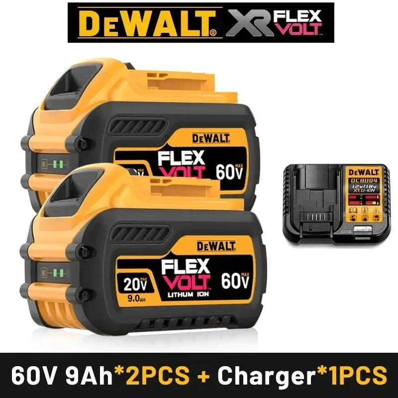 DeWALT Original Battery 20V/60V 9000mAh MAX FlexVolt for DCB606 DCB205 DCB206 DCB209 DCB182 Power Tool