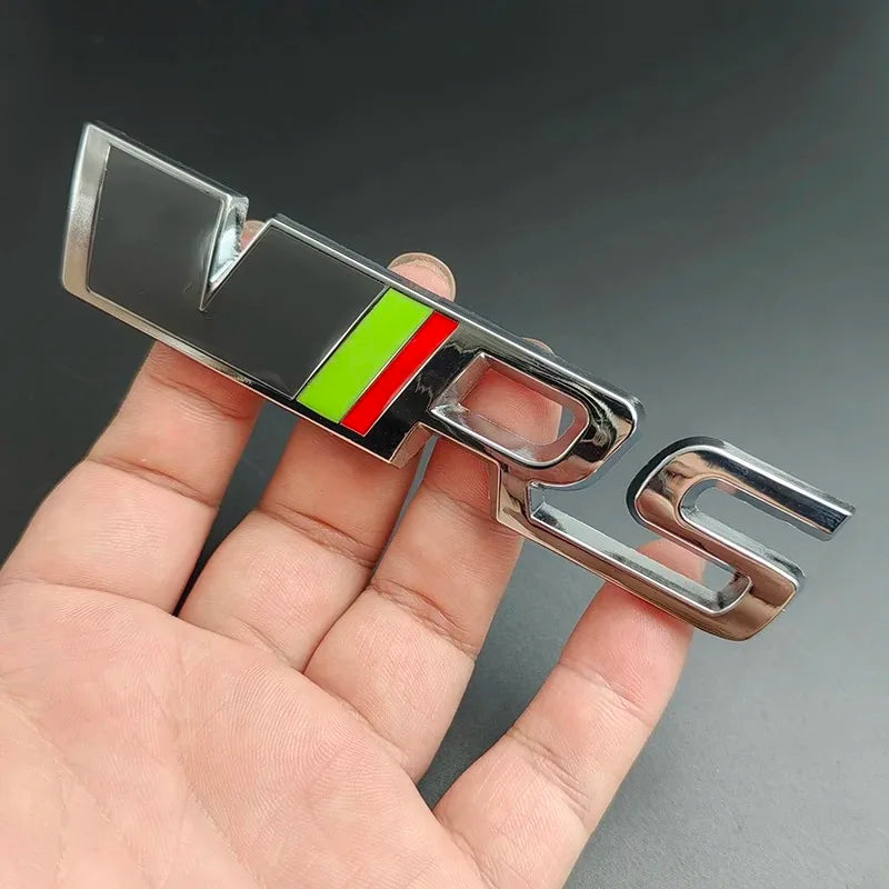 3D Metal VRS Logo Car Emblem Rear Tail Bumper Badge Sticker For Skoda Rapid Octavia 2 3 A5 RS Kodiaq Fabia Superb Accessories
