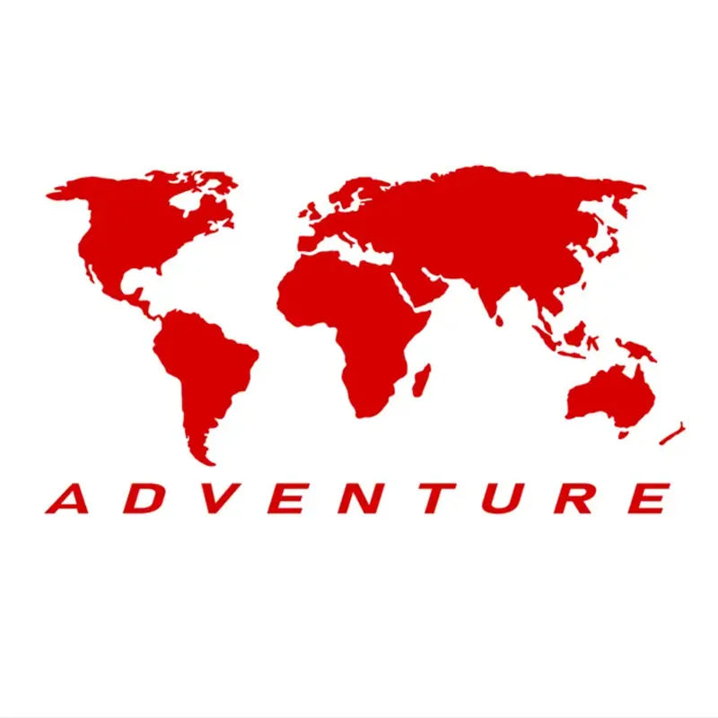 World Map Universal Auto Sticker Art Auto Motorcycle Trucks Racing SUV Bumper Laptop Suitcase Vinyl Decal