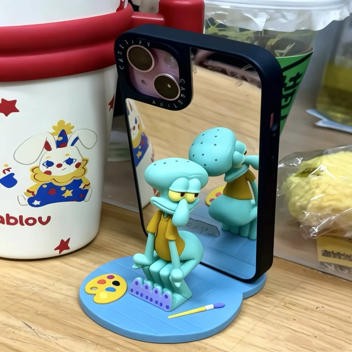 Hot Sale Octopus Phone Holder Stable Cartoon Cute Anime Figure Ornament Funny Cartoon Desktop Stand Home Decor Gift For Fans