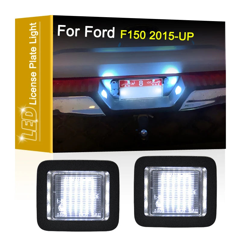 12V LED License Plate Light Assembly for Ford F-150 2015–2020
