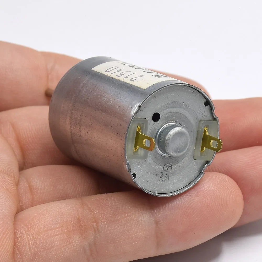 Mini 24mm Mute Engine JOHNSON RF-370CA-12560 DC 12V 18V 24V 7250RPM Car Window Door Lock Electric Motor 18mm Long Shaft