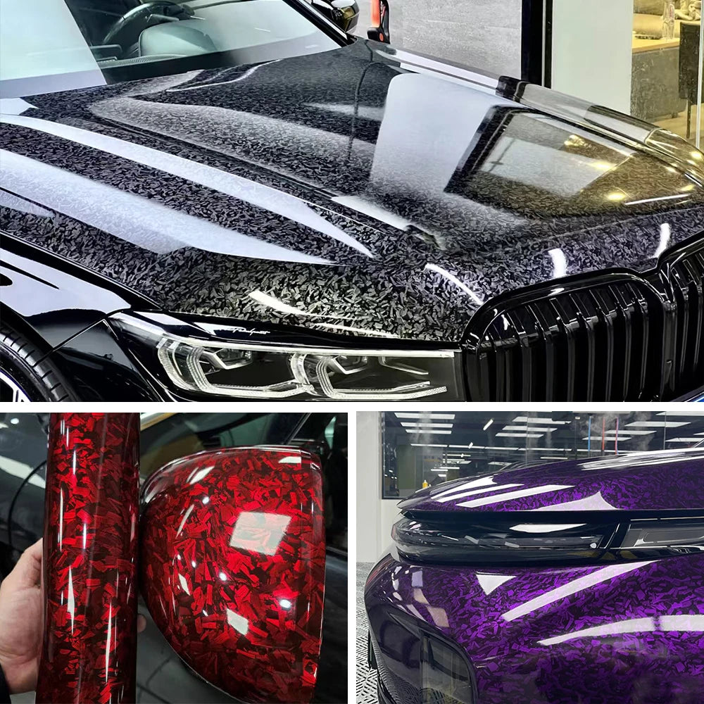 Carbon Fiber Body Film Auto Tuning Accesorios Motorcycle Stickers Car Body Films Glossy Vinyl Wrap Decal  Adhesive Stickers