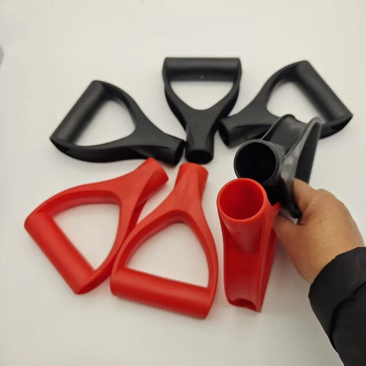 1/2Pcs Shovel Handle D Shaped Grip Plastic Shovel Handle Replacement For Garden Shovel Grip Digging Rake Tool Red Black
