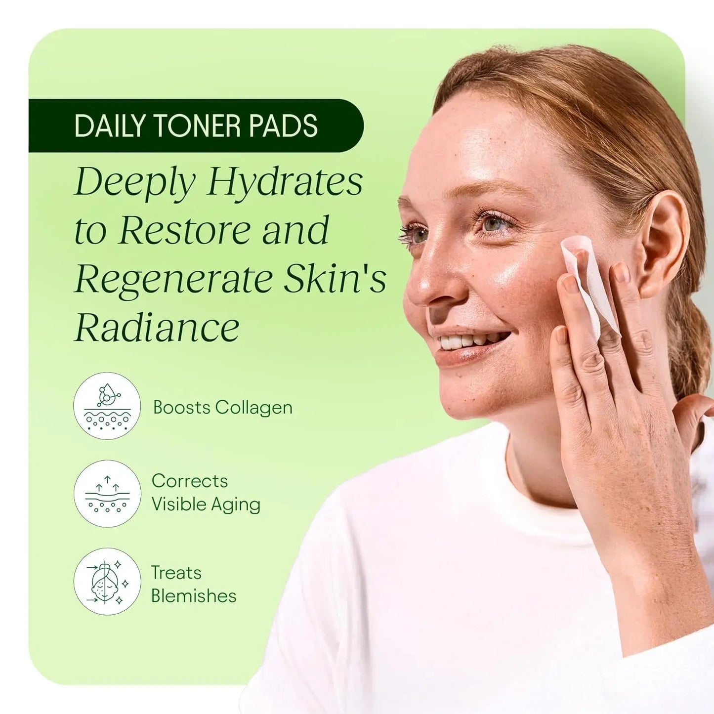 JiYu Toning Polish Pads - Korean Skincare for Dark Spots, Wrinkles & Dull Skin - Hydrating Facial Treatment with Snail Mucin,