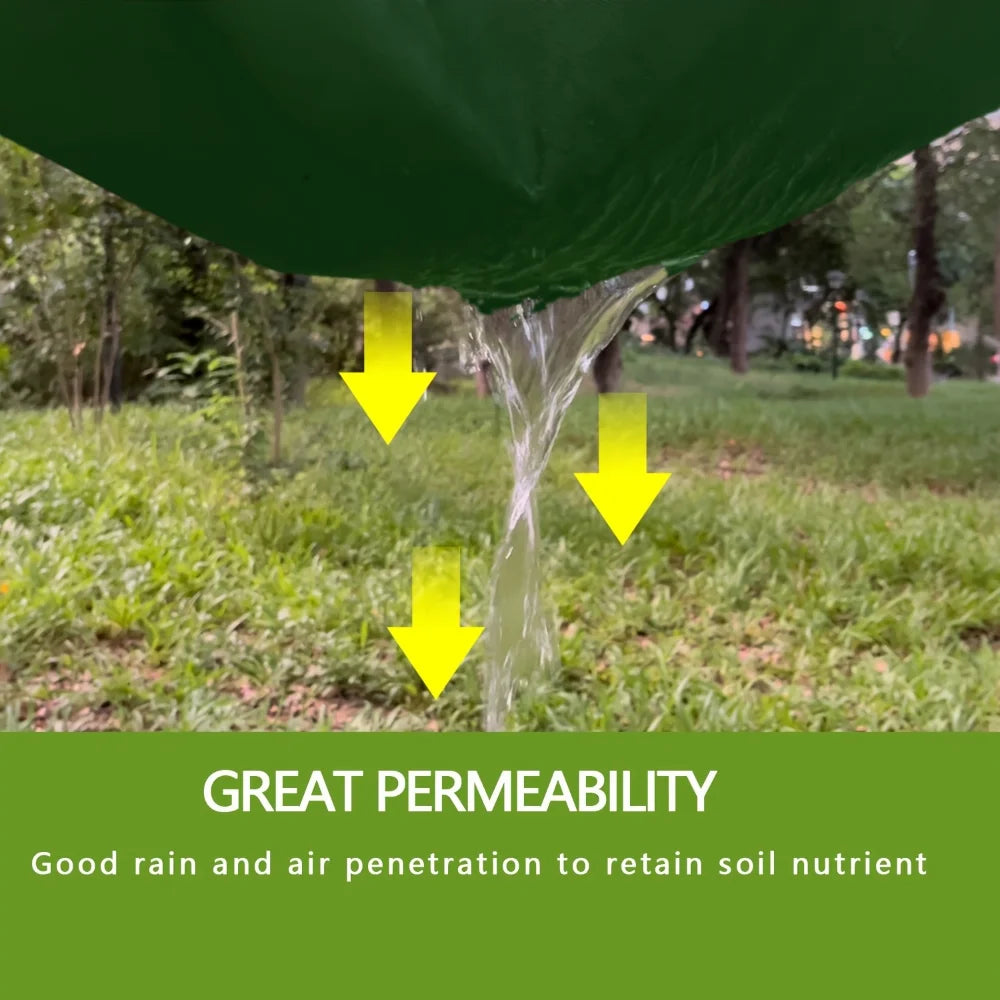 Heavy duty non-woven floor covering weed barrier, green, non-woven fabric, suitable for gardens, courtyards, farms, orchards
