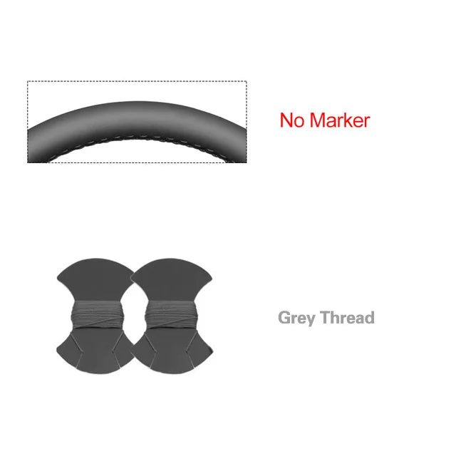 Black Faux Leather Car Steering Wheel Cover For Chevrolet Silverado 1500 Avalanche Blazer K 1500 Chevy Van Tahoe 1999-2002