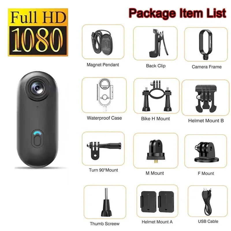 4K Waterproof Body Cam — WiFi Wearable Camera for Bike & Travel
