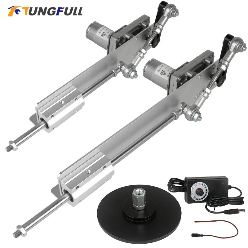 Telescopic Linear Actuator With Suction Cup+Speed Controller 2-8CM 3-15CM Stroke DC 12V/24V Reciprocating Cycle Motor 45~200RPM
