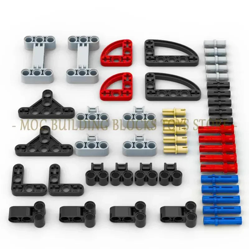 High-Tech Technical Parts Pin Beam Liftarm Axle Connector Panel Gear Car Motorcycle Building Blocks Bricks Technology Set Toys