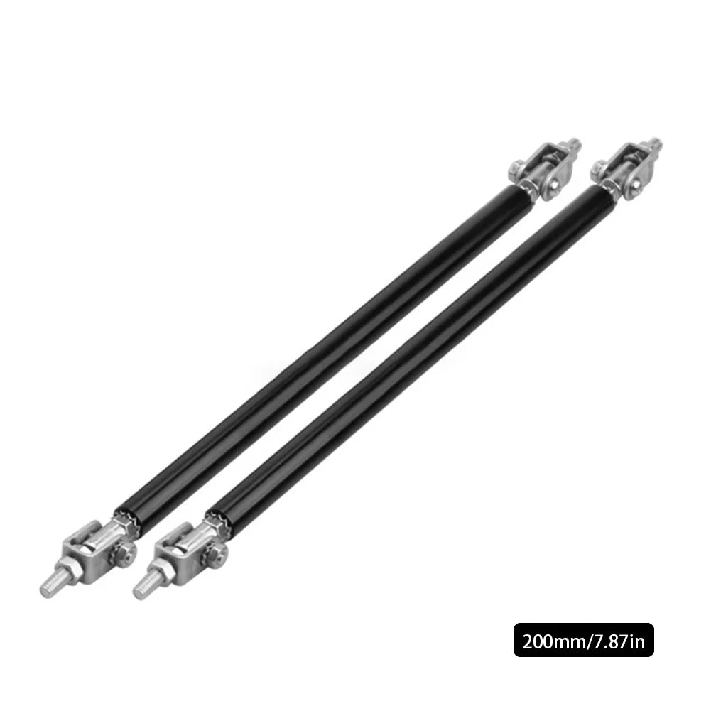 2PCS Car Splitter Rods Racing Adjustable Front Rear Bumper Lip Support Strut Brace Tie Pull Bar Kit 75/100/150/200mm Universal
