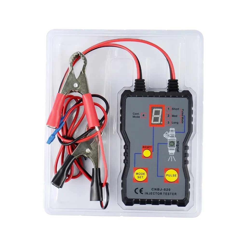 Newest Fuel System Scan Tool Automotive Cleaning Tool Kit Injector Flush Cleaner Car Fuel Injector Tester Portable 4 Pluse Mode