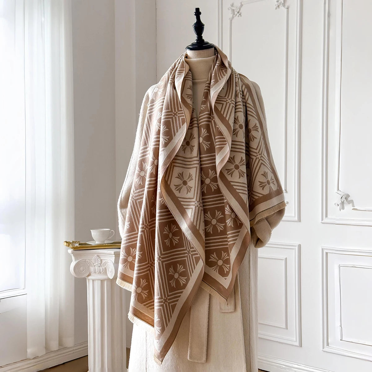 Women's Cashmere-Feel Blanket Scarf - Thick Solid Winter Wrap - photo 6