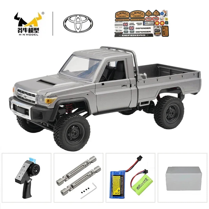 The New MN MN82s MN82 Genuine Toyota LC79 Pickup Remote Control Mode Four-wheel Drive Off-road Mountain Bike Toy Christmas Gift