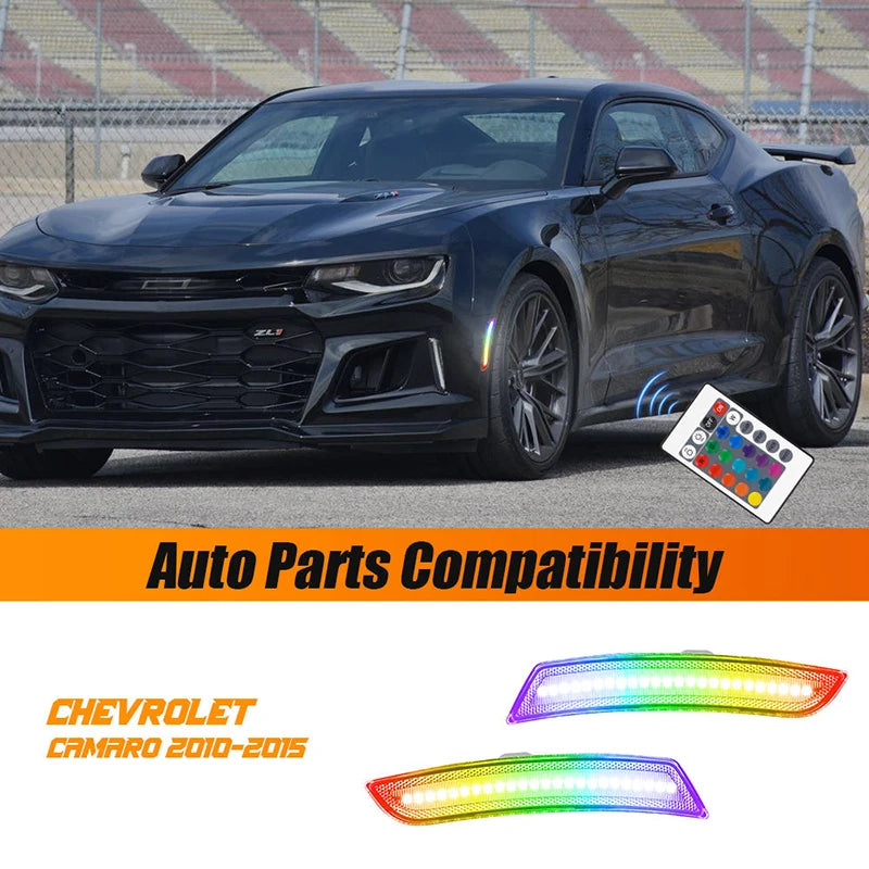 4Pcs LED Front Rear Bumper Side Marker Lights For Chevrolet Chevy Camaro 2016-2021 Cadillac CTS ATS Car Accessories OEM#23169181