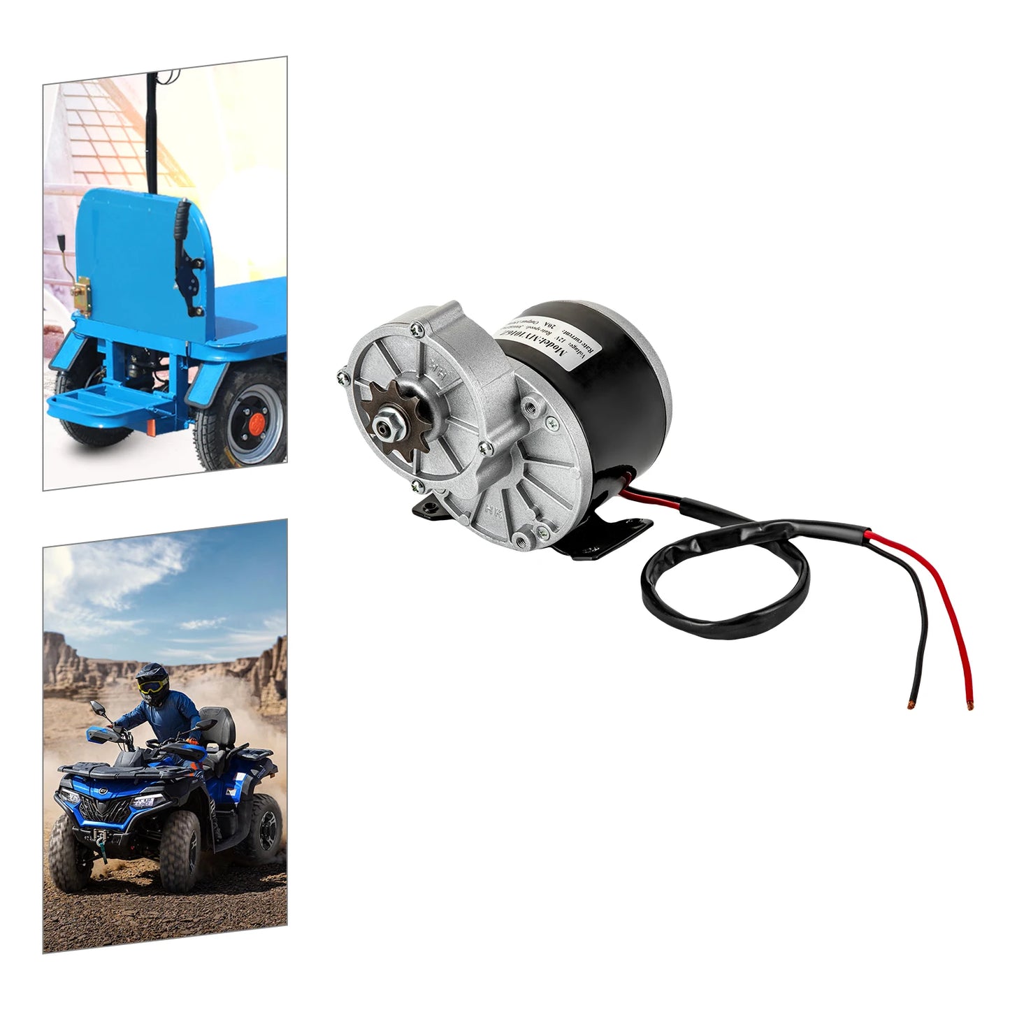 12V Gear Reduction Electric Motor, 250W High-Efficiency Electric Bicycle Brushed DC Motor Reductor,For Motorized Bicycles, Bikes