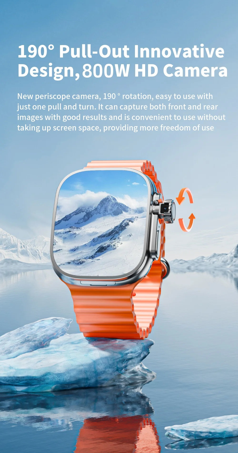 JC02 Pro 5G Smartwatch 2.29inch Amoled Curved Display S10 Ultra Smart Watch With Rotary Camera GPS WIFI NFC Compass Video Call