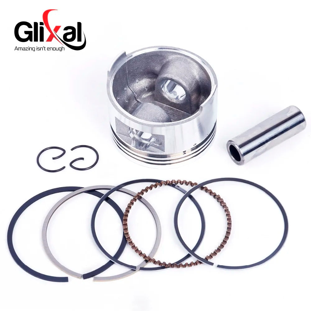 Glixal GY6 72cc 80cc Chinese Scooter 47mm Big Bore Cylinder kit Rebuild Kit with Piston Kit 139QMB 139QMA Moped ATV Engine