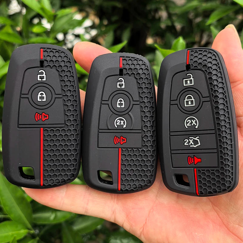 Silicone Remote Key Fob Case Cover for Ford F-150 / Raptor & More