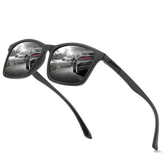 Men's Vintage Square Sunglasses - Lightweight Driving & Fishing Shades - photo 3