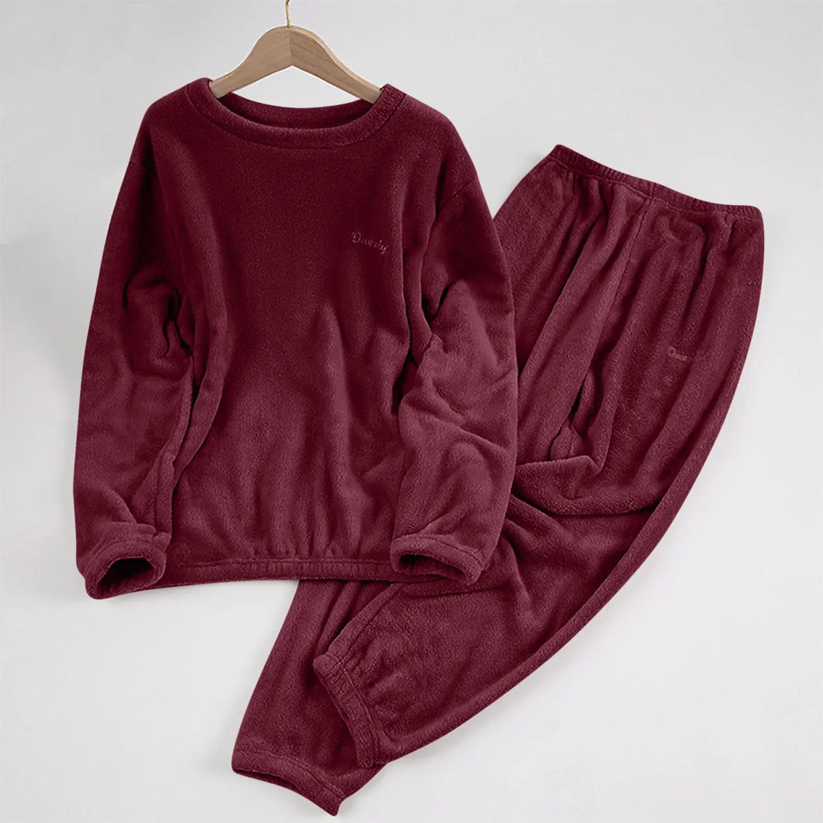 Women's Coral Fleece Pajama Set - Loose Two-Piece Loungewear - photo 8